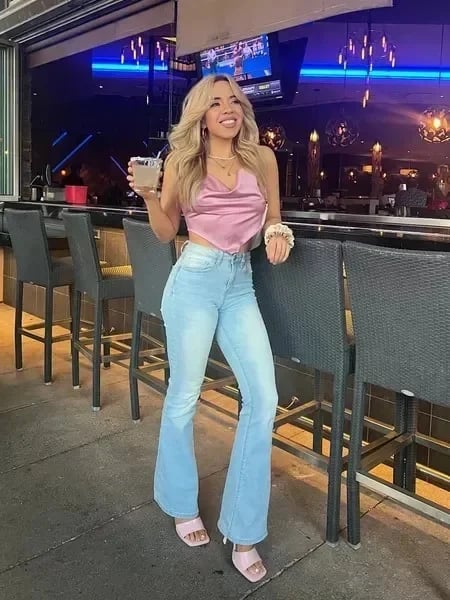Cerise | Ultra High-Waist Stretch Flare Jeans