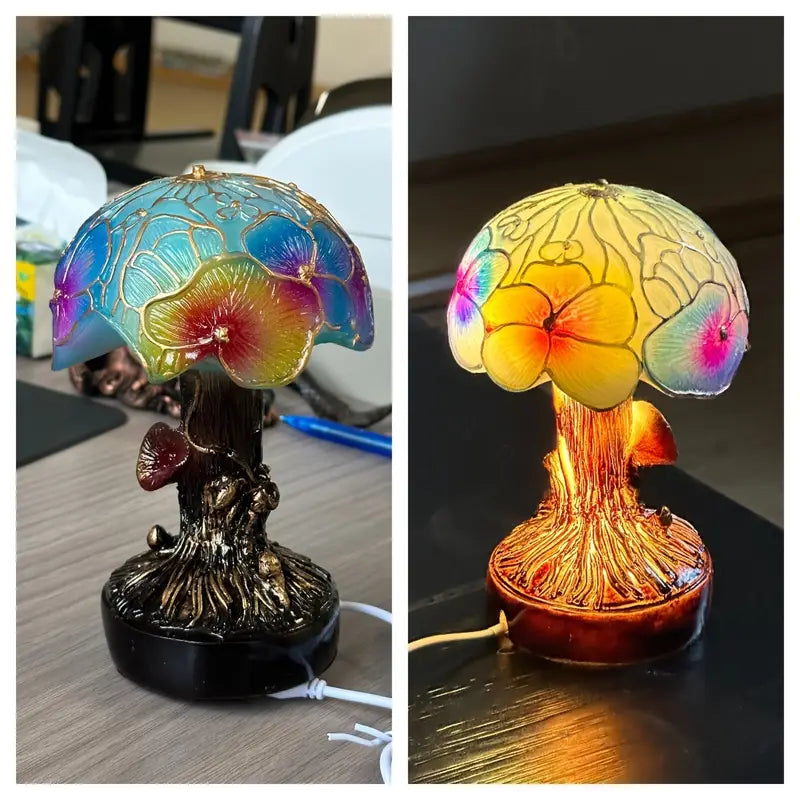 Bohemian Mushroom Flower Lamp