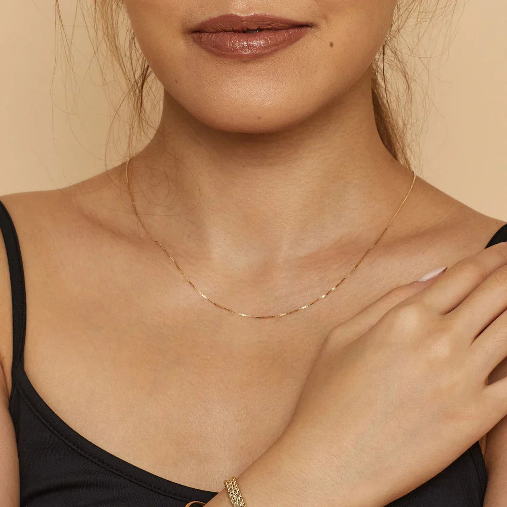 Bodega Box Necklace - Gold