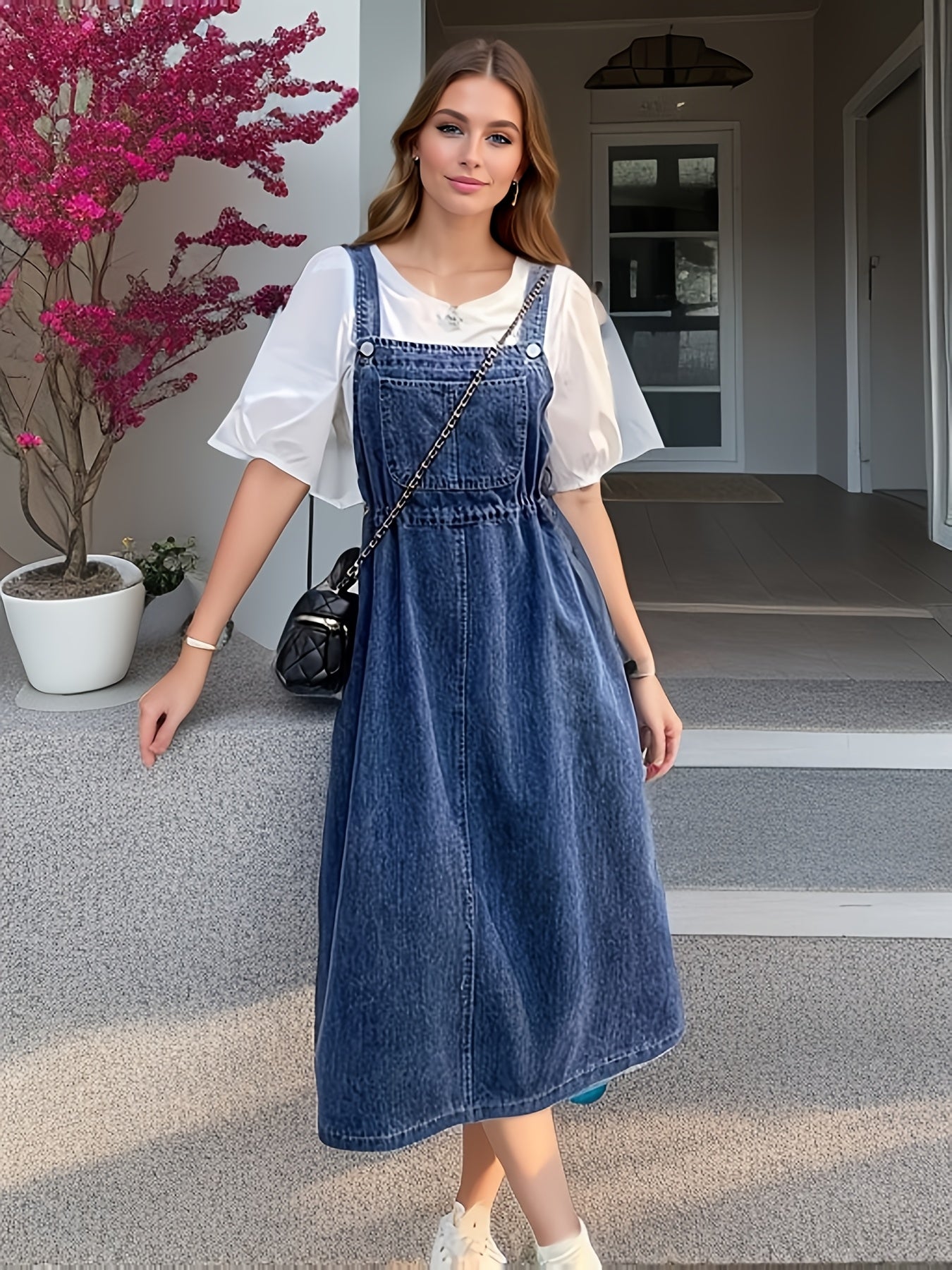 Solene | Chic & Stylish Denim Maxi Dress