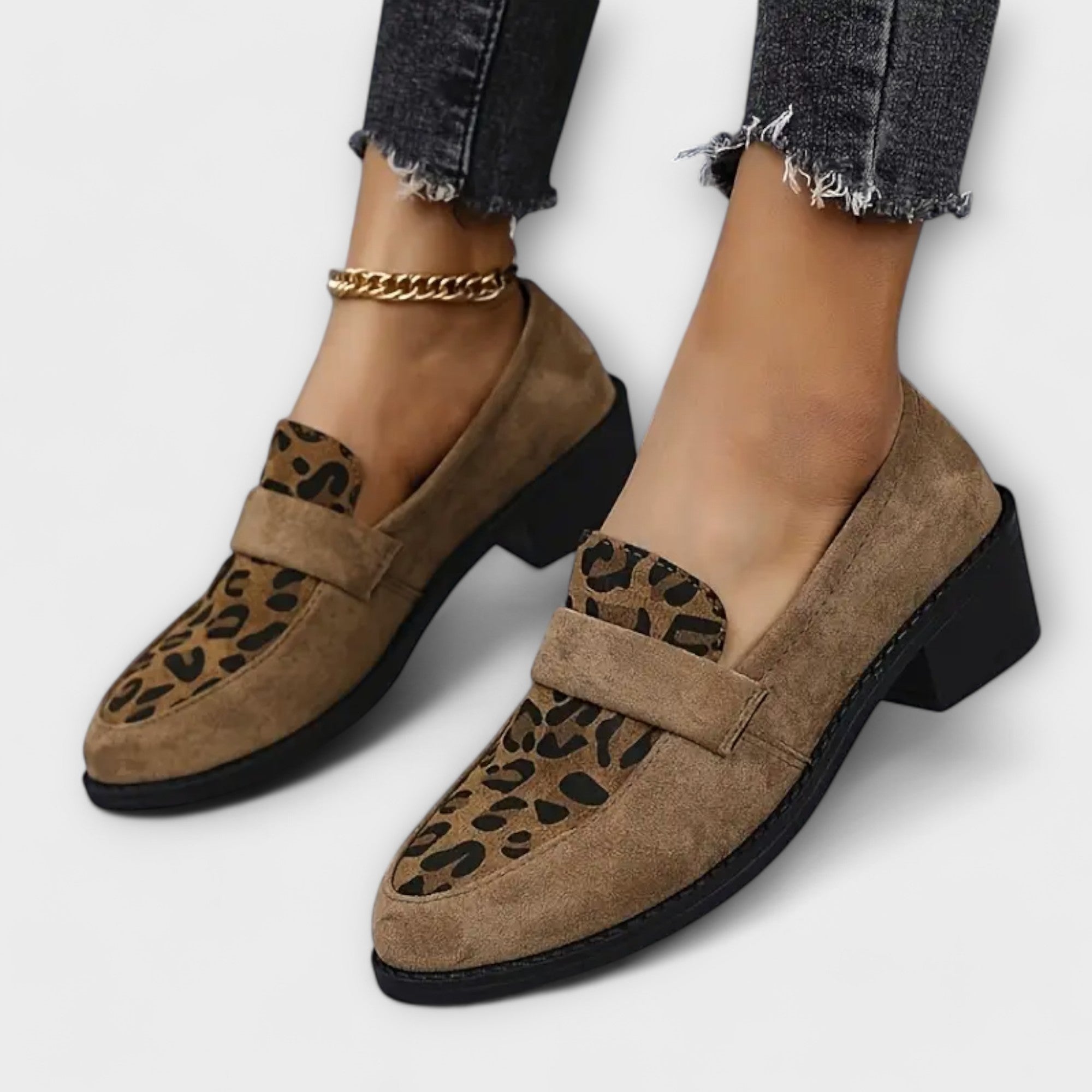 Gina | Elegant Women's Shoes with Leopard Print
