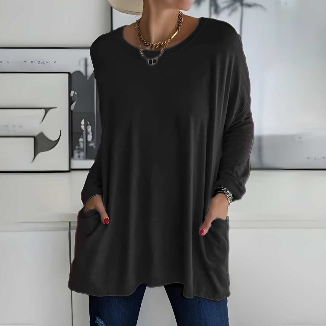 Aluna | Relaxed Long Sleeve Top