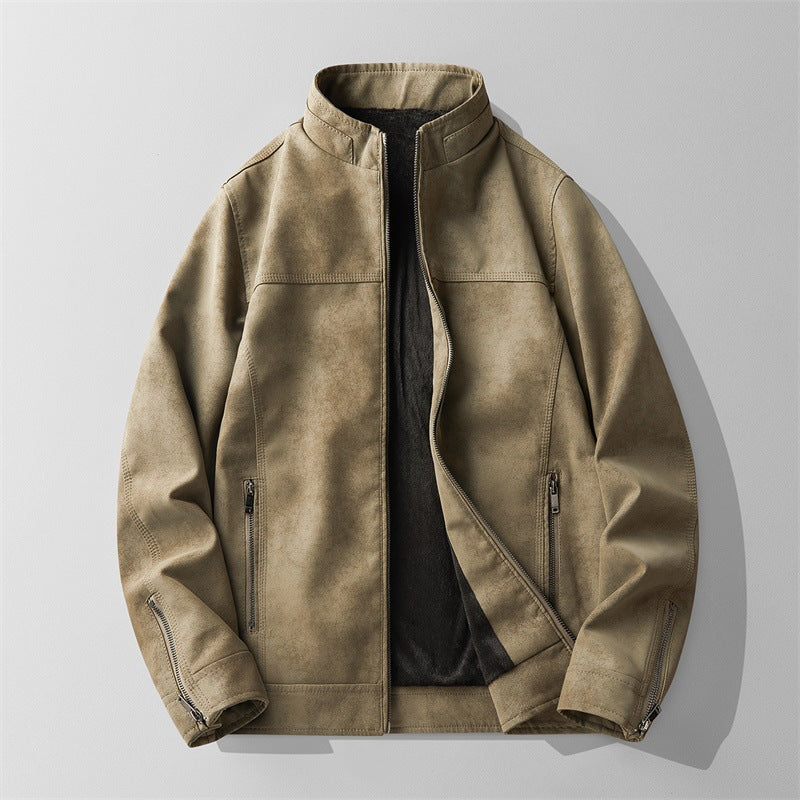 Suede Aviator Jacket