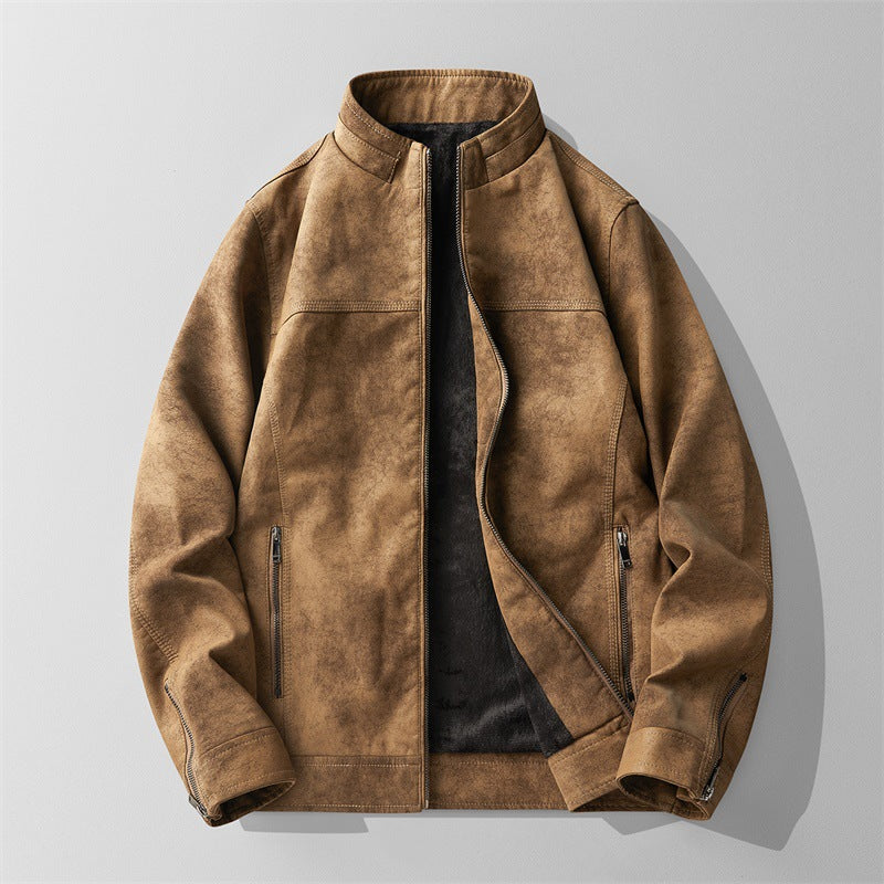 Suede Aviator Jacket