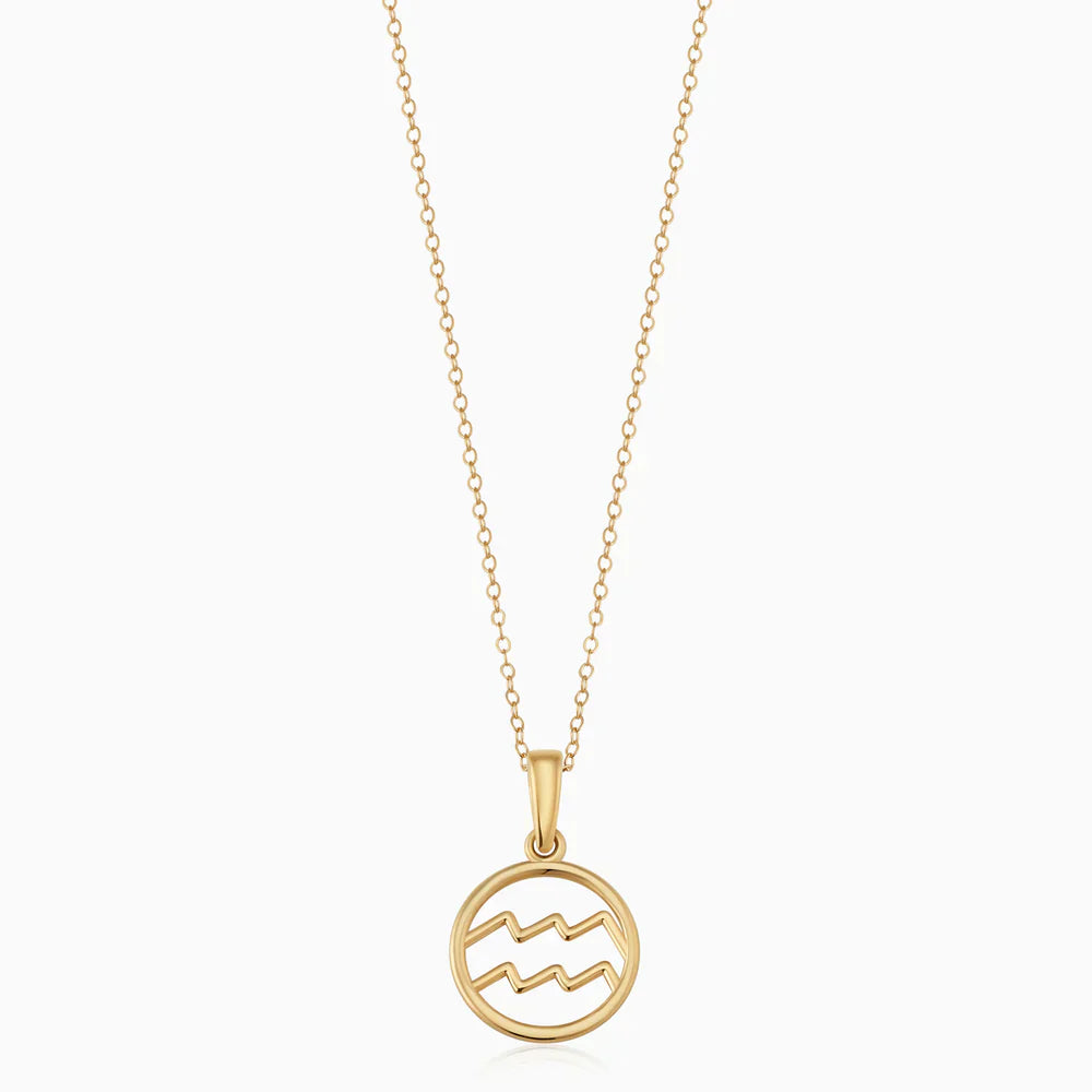 Zodiac sign necklace - Gold