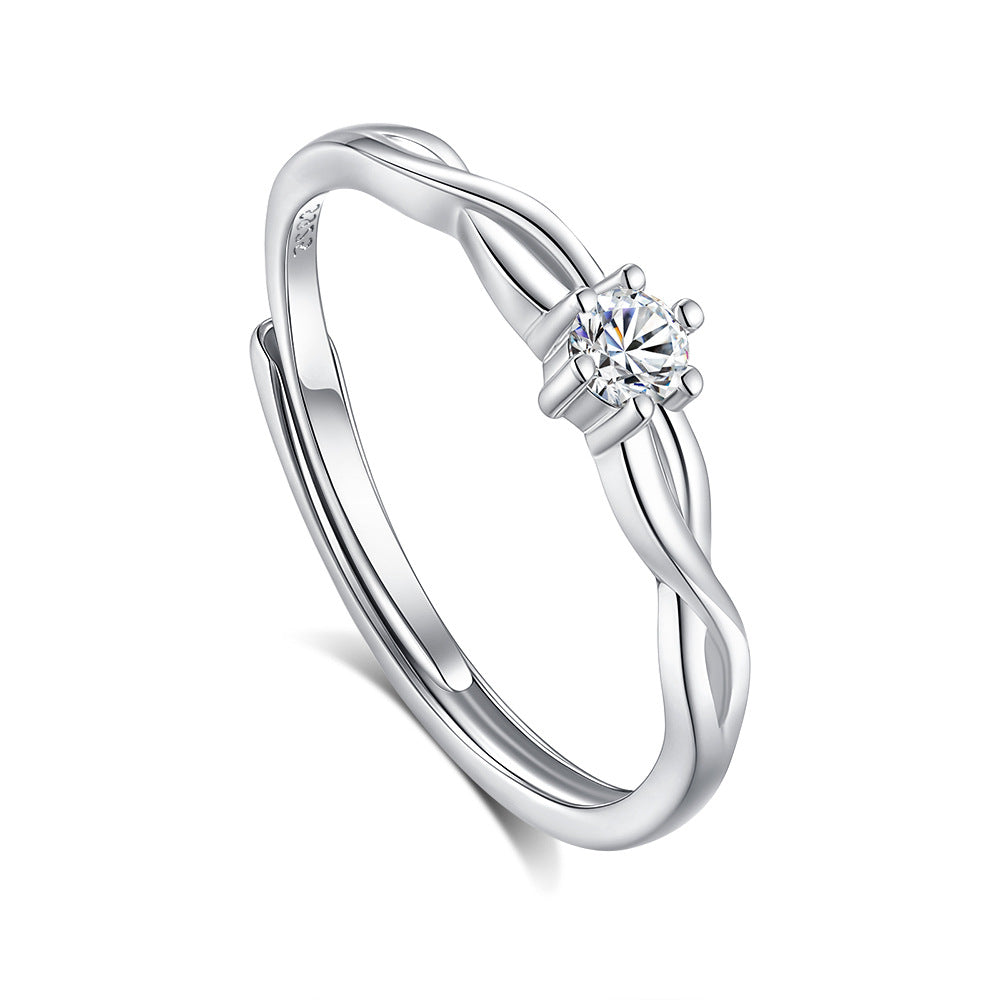 Talia Cuore Ring | White Gold