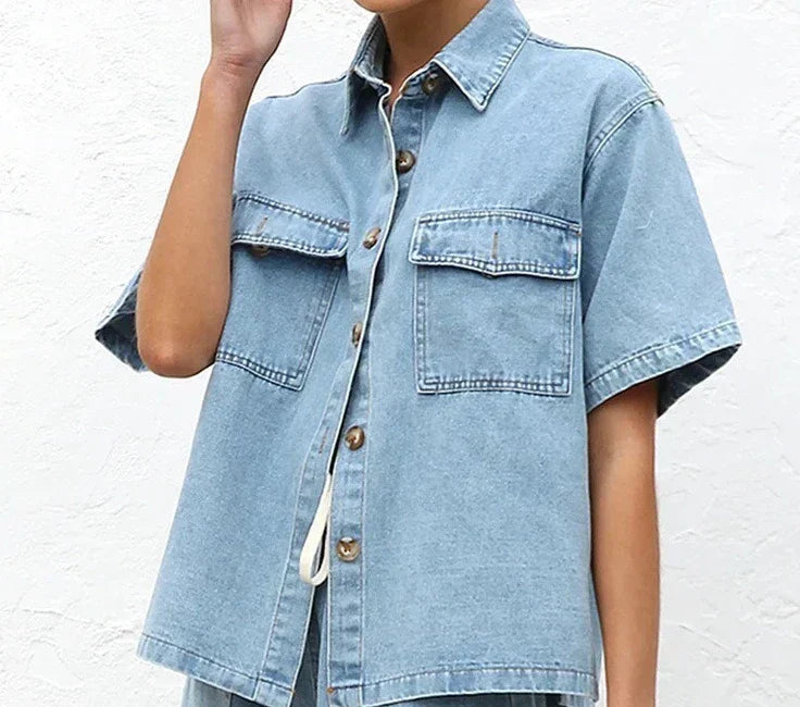 Yvaine | Vintage-Inspired Denim Blazer & Pants Set