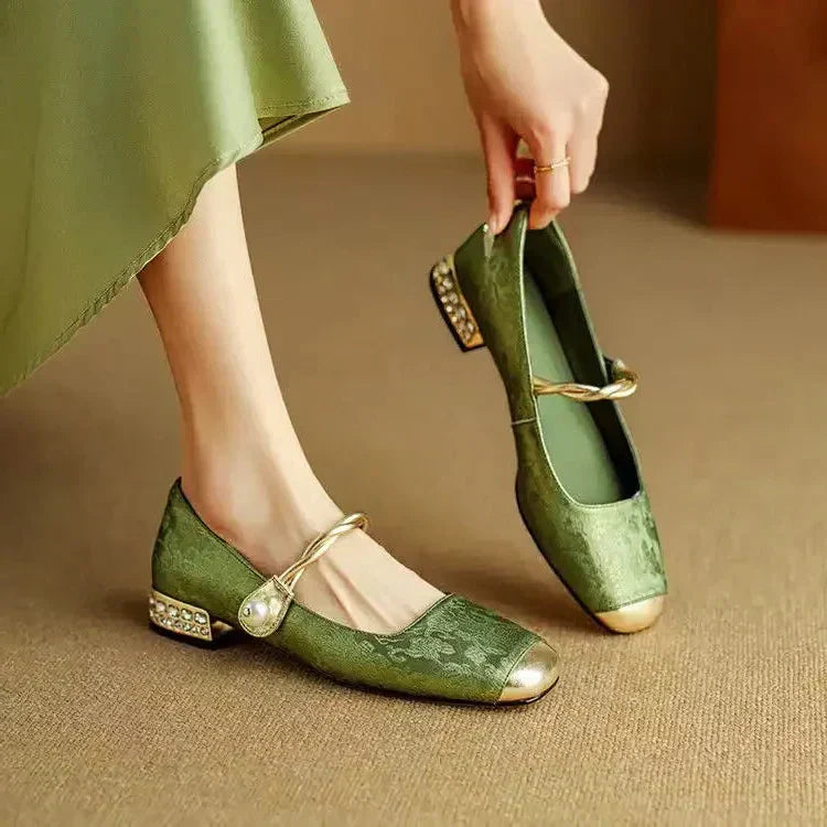 Solenza™| Mestelle Leather Mary Janes