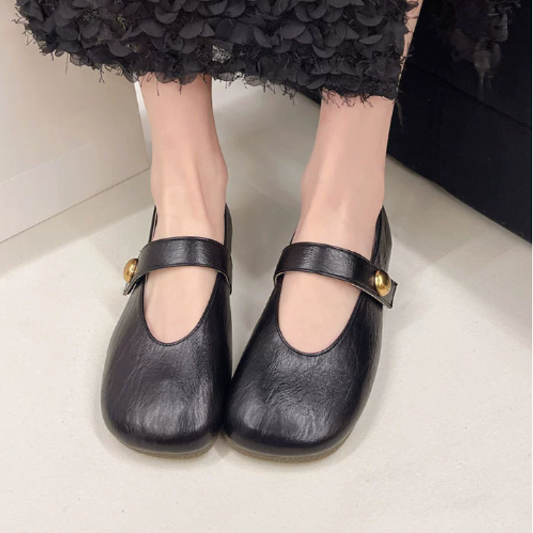 Solenza™| Irene Leather Mary Janes