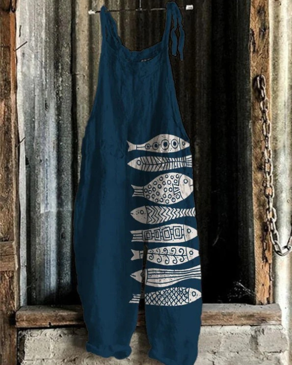 Savrani™ - Vintage Floral Jumpsuit - Elegance and Comfort for Women