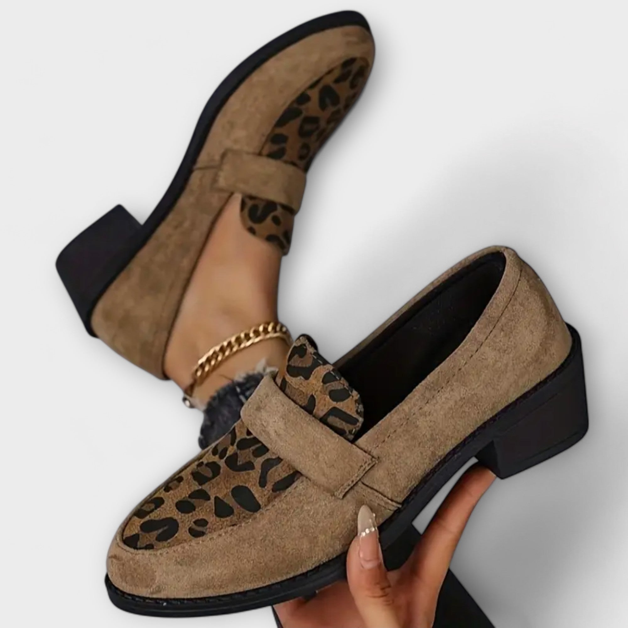 Gina | Elegant Women's Shoes with Leopard Print