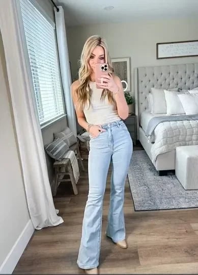 Cerise | Ultra High-Waist Stretch Flare Jeans