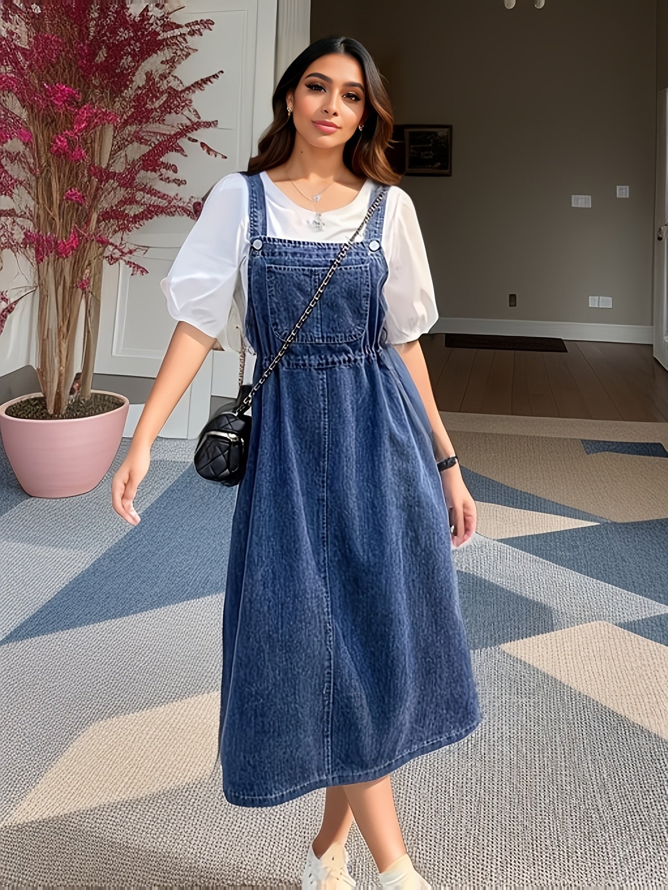 Solene | Chic & Stylish Denim Maxi Dress