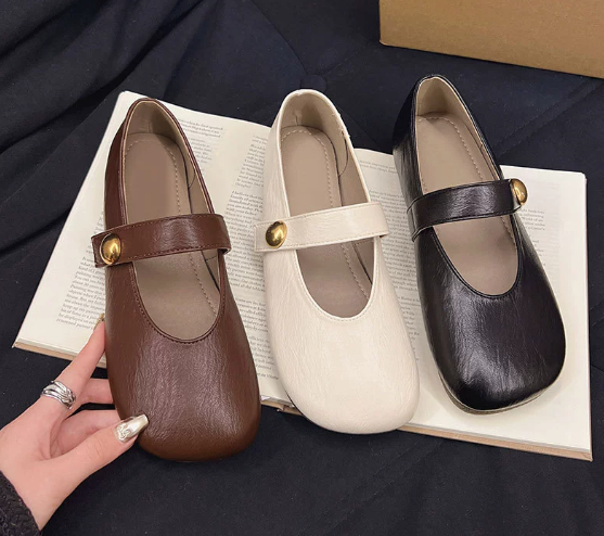 Solenza™| Irene Leather Mary Janes