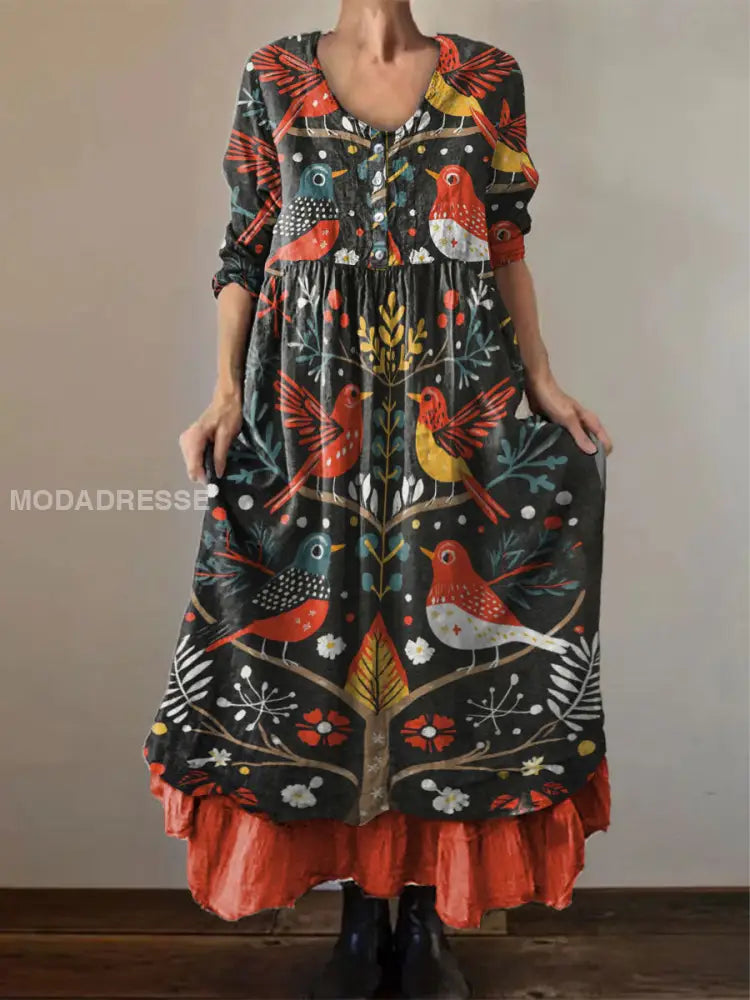 Women Norway May 17 floral print dress